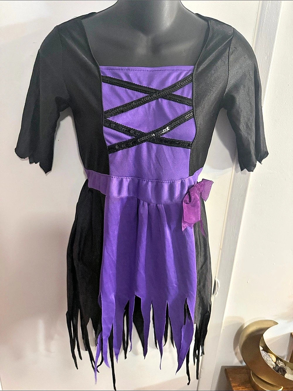 Purple & Black Witch Halloween Costume Like New